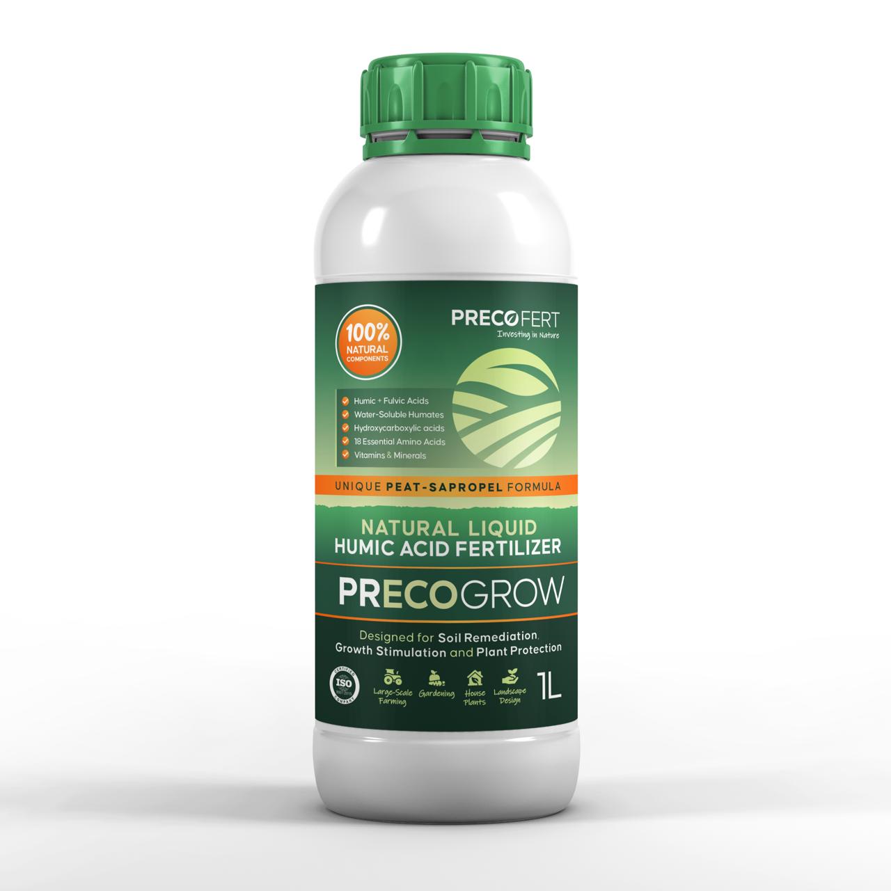 Fertilizante 100% orgánico de ácido húmico y fulvico Precogrow_0
