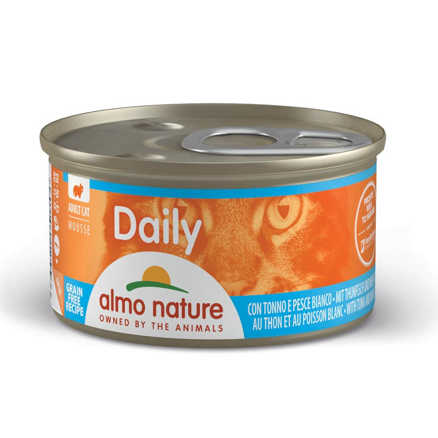 Almo Gato Lata Daily 85gr Mousse Atún&pesc Blanco_0