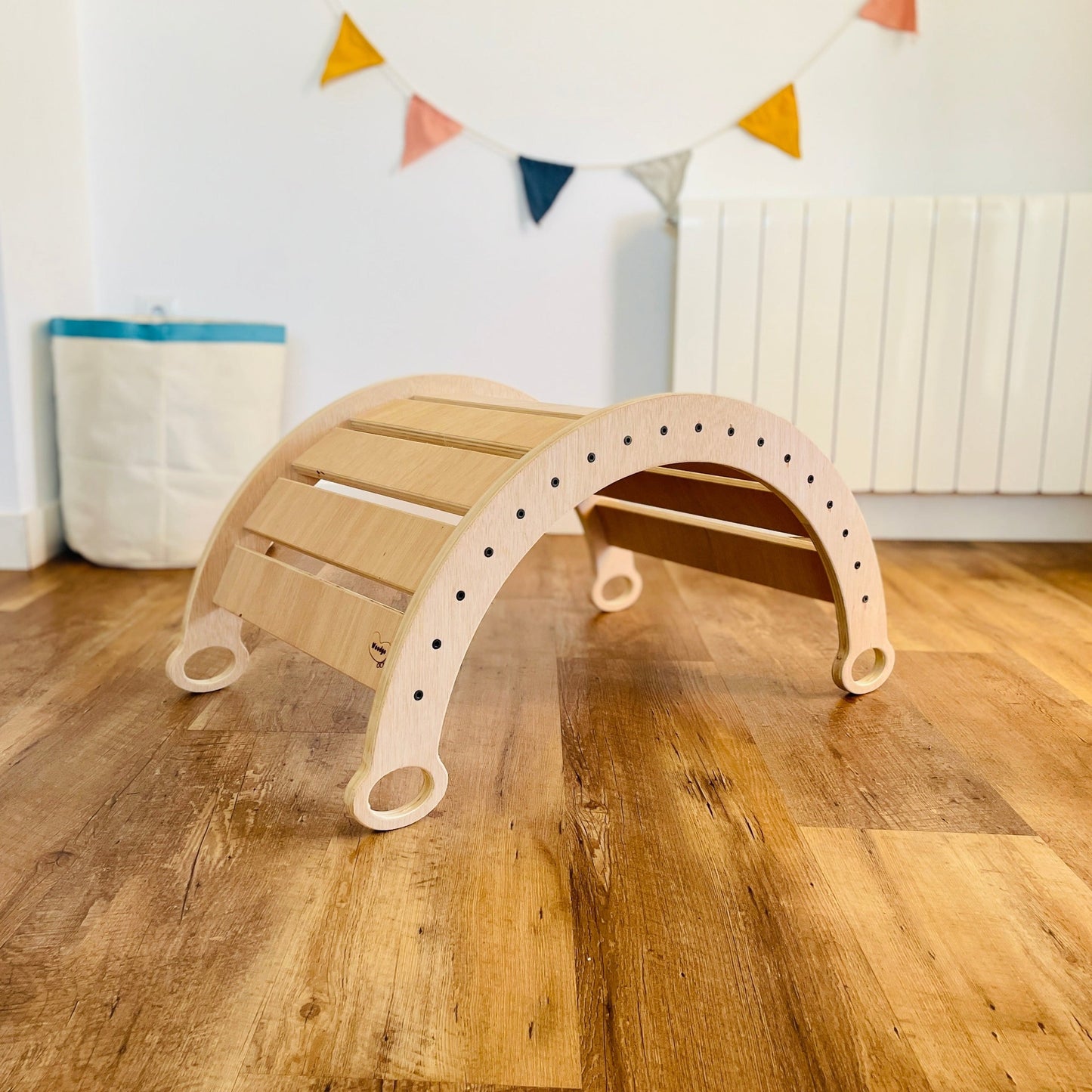 Arco/balancín De Aprendizaje Pikler De Madera. Med: 80 X 45 X 45 Cm. Arnksc0015. Woodgo.