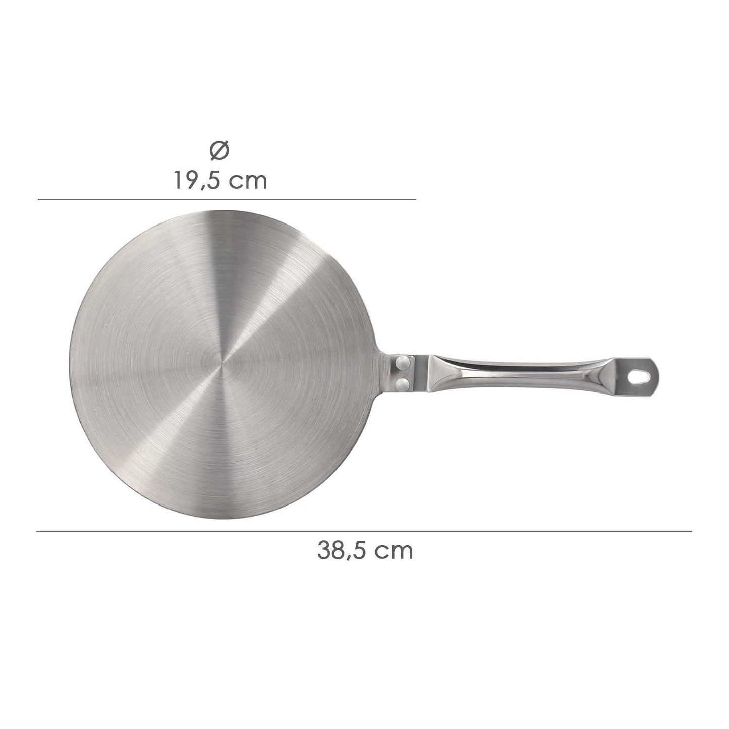 Adaptador Para Induccion / Vitroceramica Ø 19.5 Cm. 3 Capas Acero Inoxidable / Aluminio_1