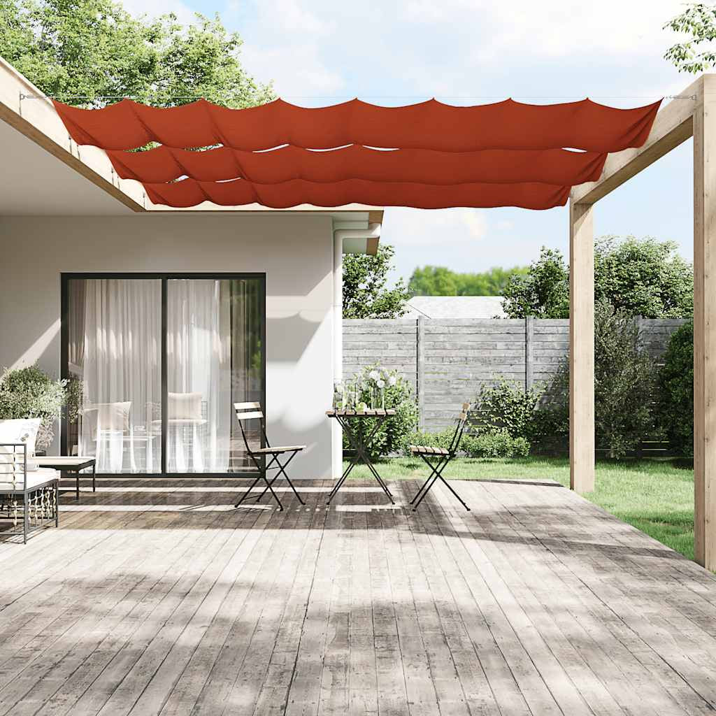 Vidaxl Toldo Vertical Terracota Tela Oxford 60x1200 Cm_1