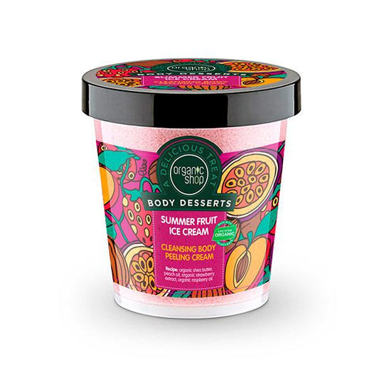 Creme de Limpeza Corporal Gelado de Frutas de Verão Organic Shop 450 ml