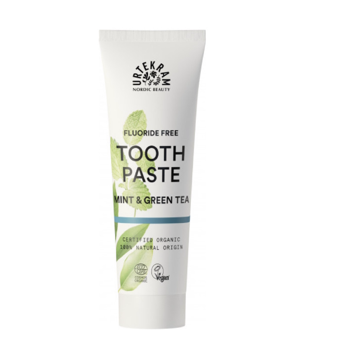 Pasta de dentes Urtekram Menta e Chá Verde 75 ml