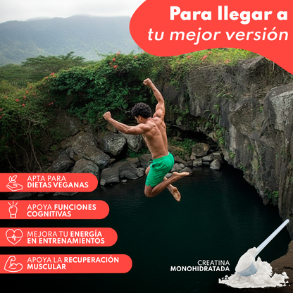 Creatina Monohidrato En Polvo 306g (102 Dosis) - Creatina Pura Sabor Sandía - Suplemento Deportivo Para Masa Muscular_4
