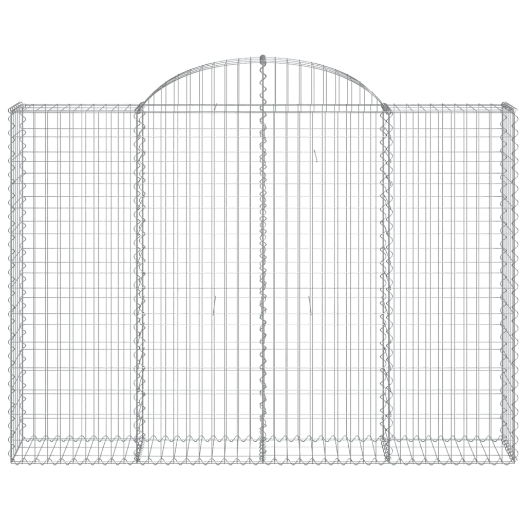 Cestas Gaviones 7 Uds Forma De Arco Hierro 200x30x140/160 Cm_3