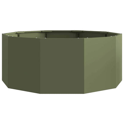 Jardinera Verde Oliva 90 X 90 X 35 Cm Acero_4