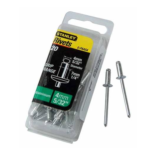 Remaches de aluminio 4 x 3mm (20 u.)
