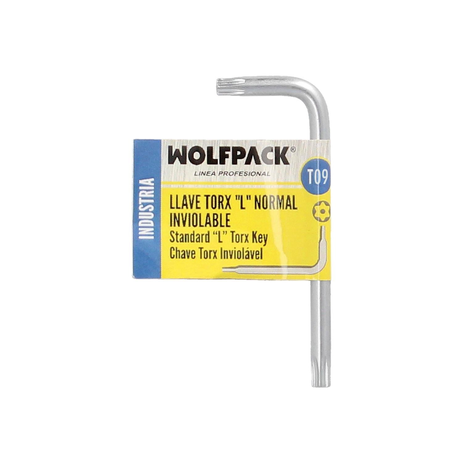 Llave Torx Inviolable Standar Acero Cromo Vanadio Profesional T09 Mm. Llave Estrella, Llave Allen Estrella