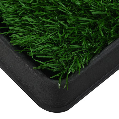 Vidaxl Inodoro Mascotas Con Bandeja Césped Artificial Verde 64x51x3 Cm_5