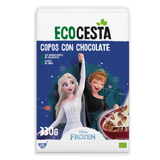 Flocos de Cereal de Chocolate com Milho Biológico Disney Edition Ecocesta 330 g