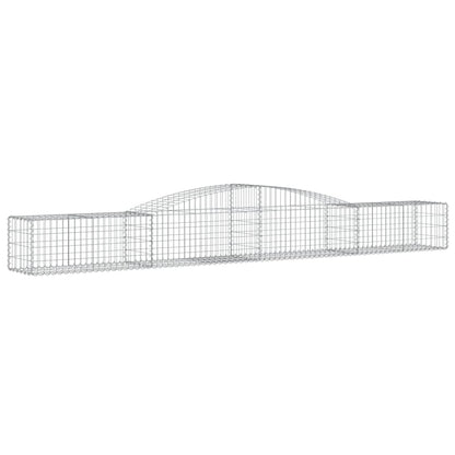 Cestas De Gaviones 15 Uds Forma De Arco Hierro 400x50x40/60 Cm_2