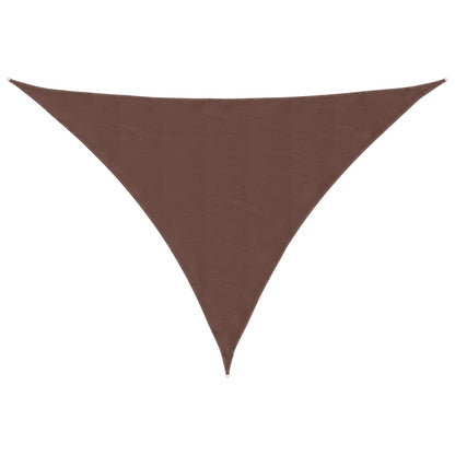Toldo De Vela Triangular Tela Oxford Marrón 2,5x2,5x3,5 M_0