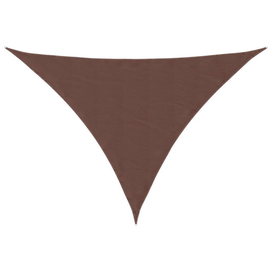 Toldo De Vela Triangular Tela Oxford Marrón 2,5x2,5x3,5 M_0