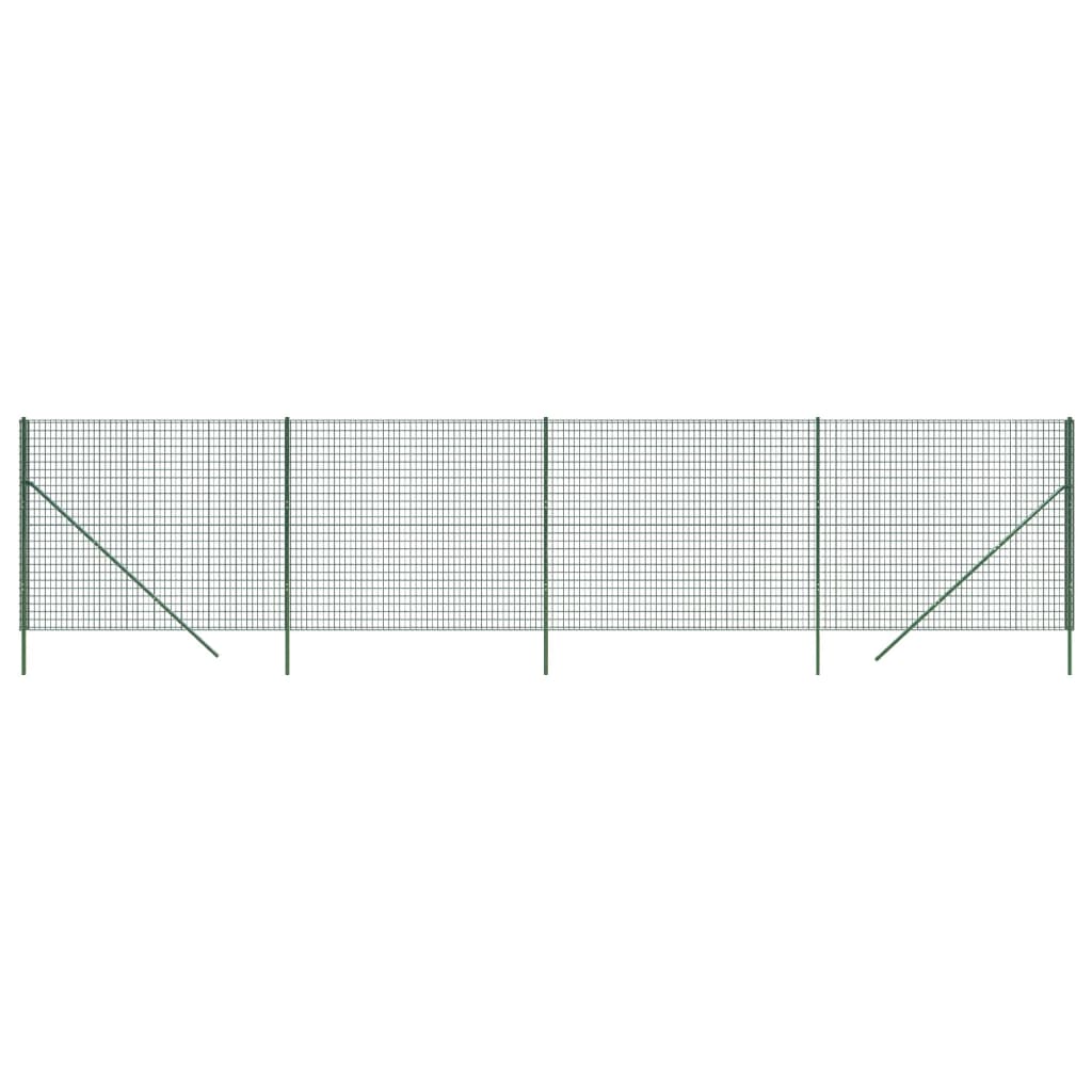 Cerca De Alambre De Acero Galvanizado Verde 2,2x10 M / Vetonek_0