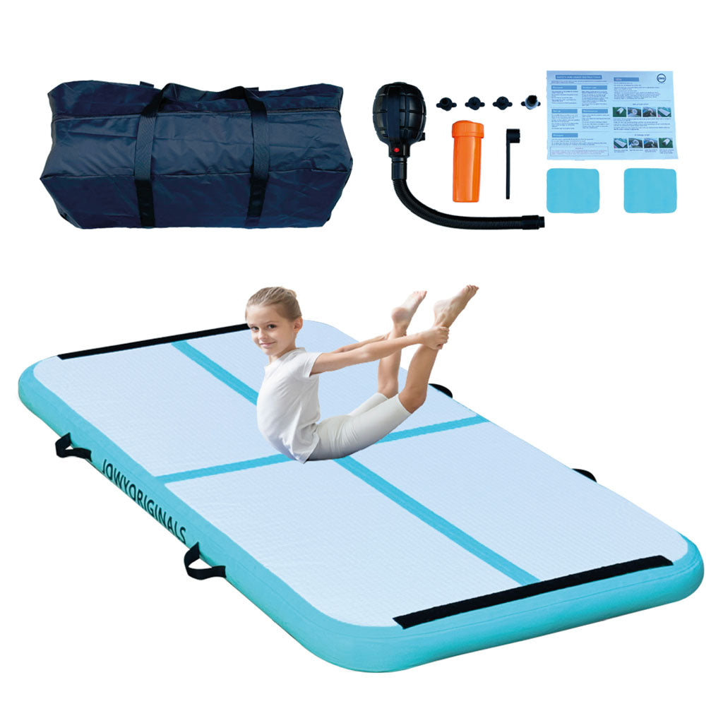 Airtrack 200x100x10cm Colchoneta Inflable, Color Azul