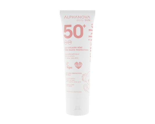 Loción solar daily sun baby sun spf50+ Sensitive Alphanova 50ml