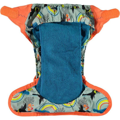 Fralda reutilizável em bambu com velcro Toucan Close Parent