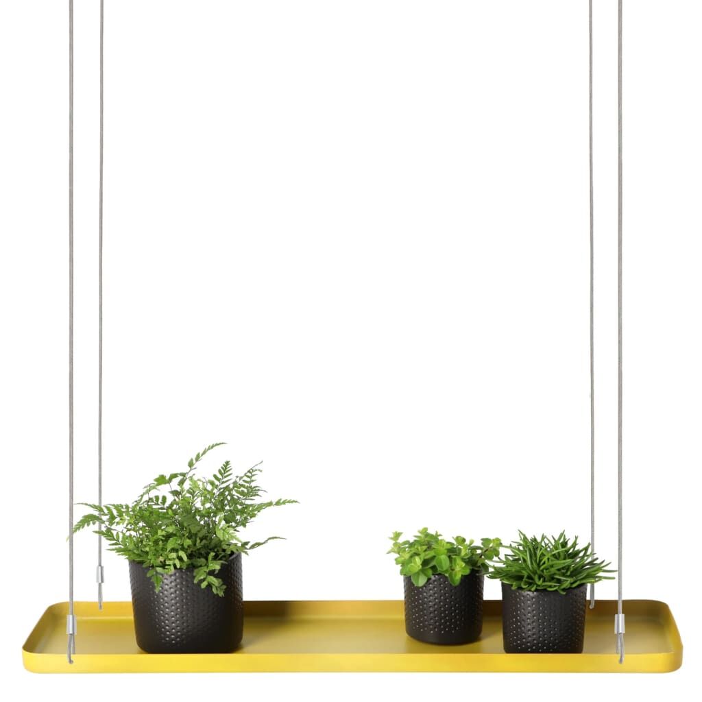 Esschert Design Bandeja Colgante Para Plantas Rectangular Dorada L_2