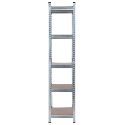 Pack 2 Estanterías Modulares Galvanizadas Con 5 Baldas Ajustables 180x90x40_1