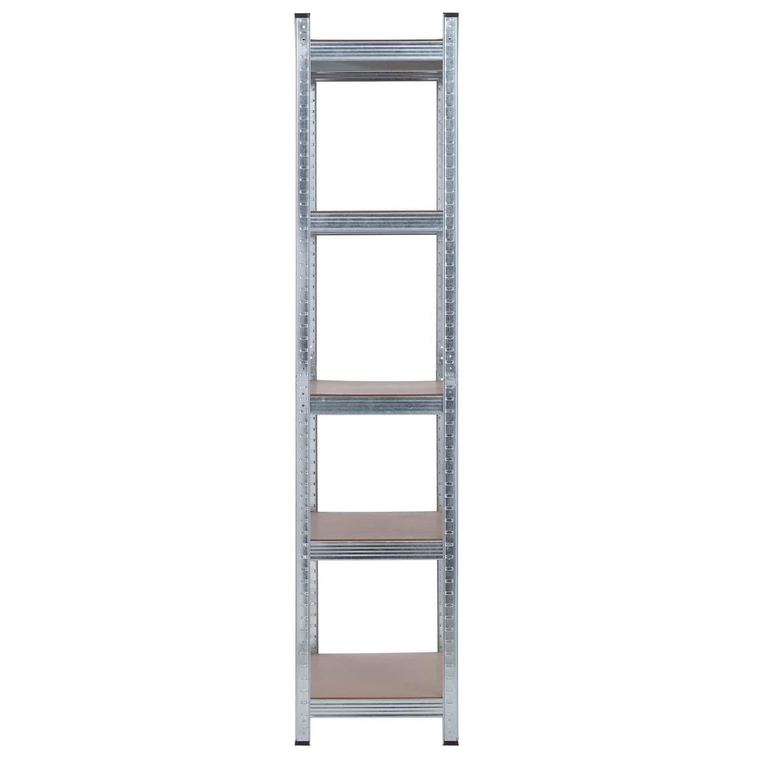 Pack 2 Estanterías Modulares Con 5 Baldas Ajustables 180x90x40cm 875kg O91_1