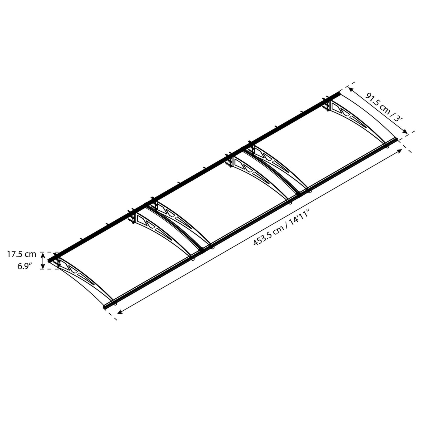 Marquise Altair 453x91 cm 