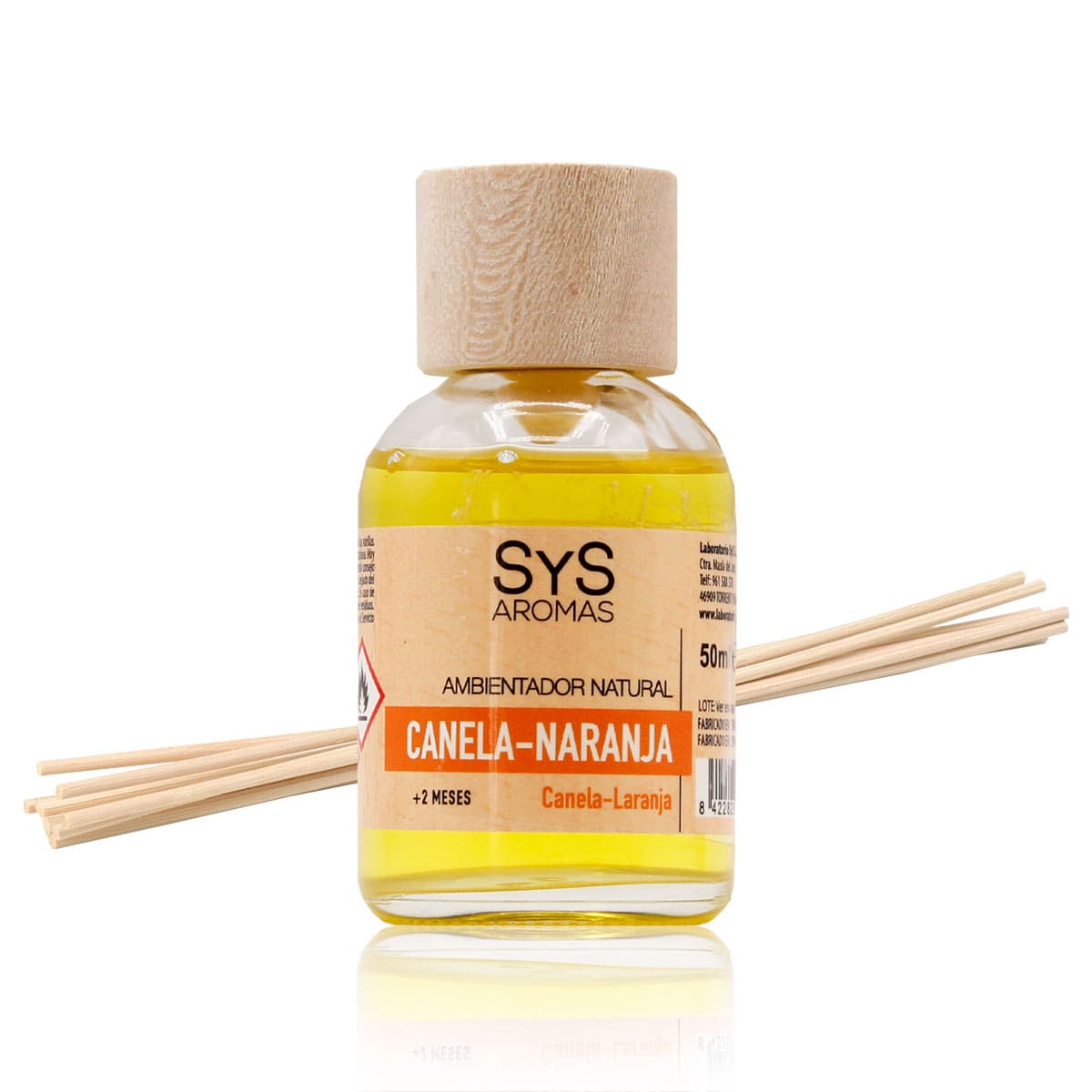 Ambientador Mikado Canela Y Naranja 50 Ml | Aroma Cálido Y Cítrico | Difusor Varillas | Ambiente Acogedor_0