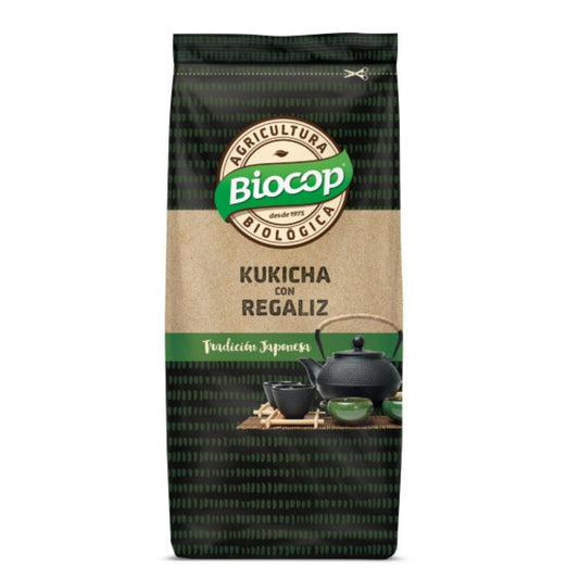 Chá Kukicha 3 anos com Alcaçuz Biocop 75 g
