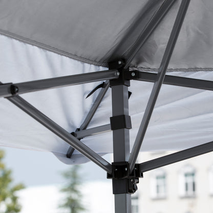 Outsunny Carpa Plegable 3,6x3,6 M Altura Ajustable Con Doble Techo Y Bolsa_4