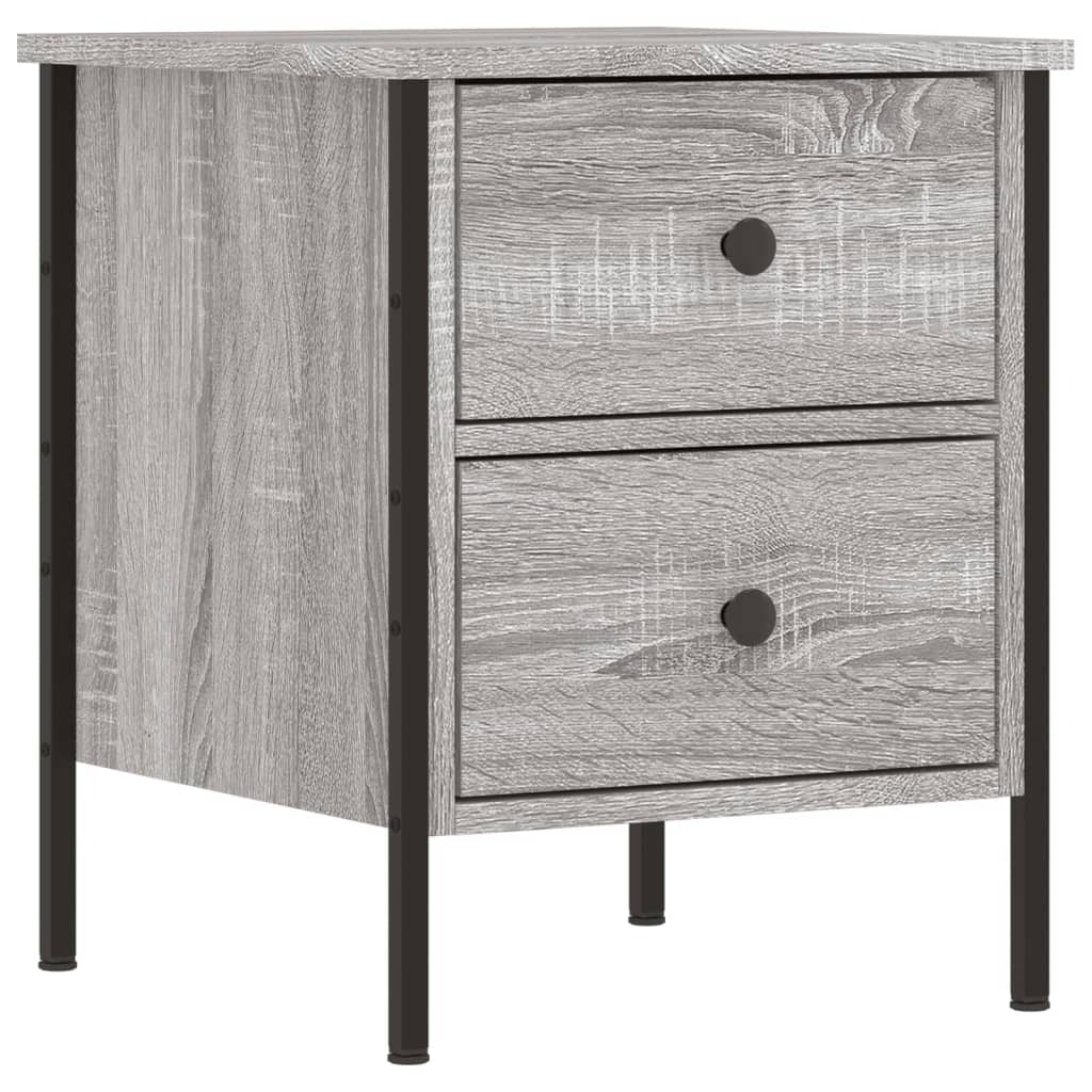 Mesita De Noche 2 Uds Madera Ingeniería Gris Sonoma 40x42x50 Cm_3