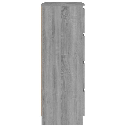 Aparador De Madera Contrachapada Sonoma Gris 60x35x98,5 Cm / Vetonek_3