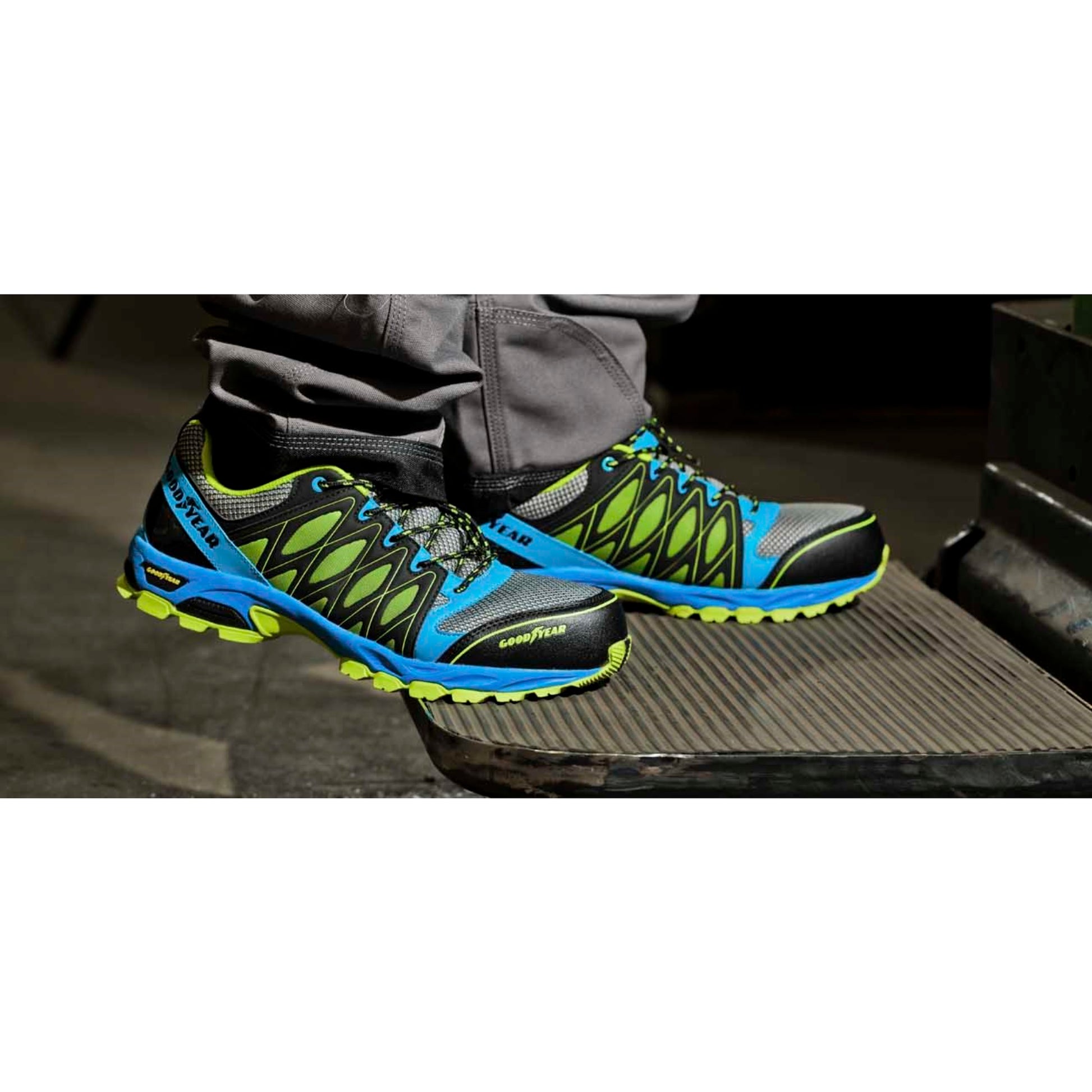 Goodyear Zapato De Seguridad Multicolor Tejido Mesh De Línea Deportiva Talla 47_3