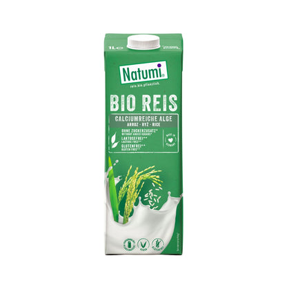 Pack de 8 Bebidas Orgânicas de Arroz e Algas Marinhas Natumi 1 L