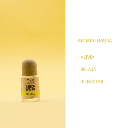 Esencia Natural De Citronela 12 Ml | Aroma Natural Antimosquitos | Aceite Aromático Cítrico | Ambiente Fresco Sys Aromas_3