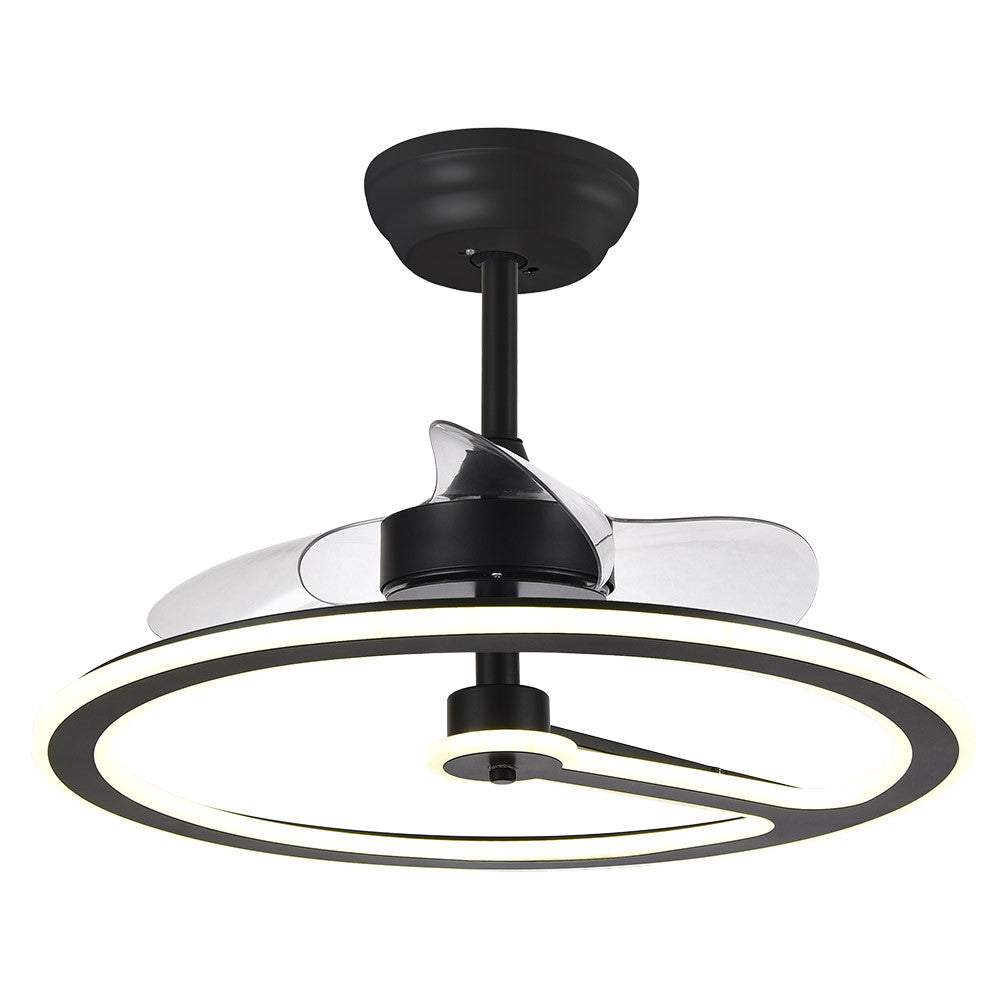 Ventilador 110w Dc Chom Negro 3 Aspas Transp. 46/66x62x62cm 6vel. 3 Colores C/remoto, Memoria Y Temporizador 9350lm_1