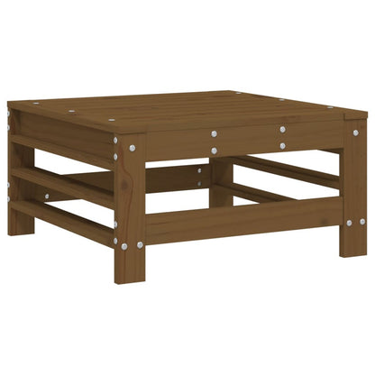 Vidaxl Juego De Muebles Jardín 7 Pzas Madera Maciza Pino Marrón Miel_5