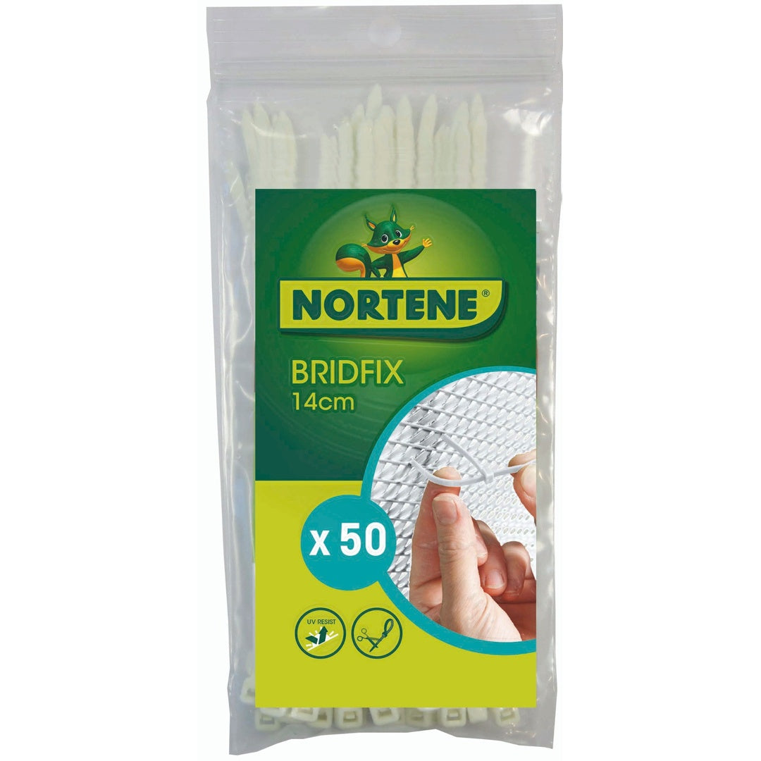 Bridas De Fijacion 14 Cm Blanco Nortene_0