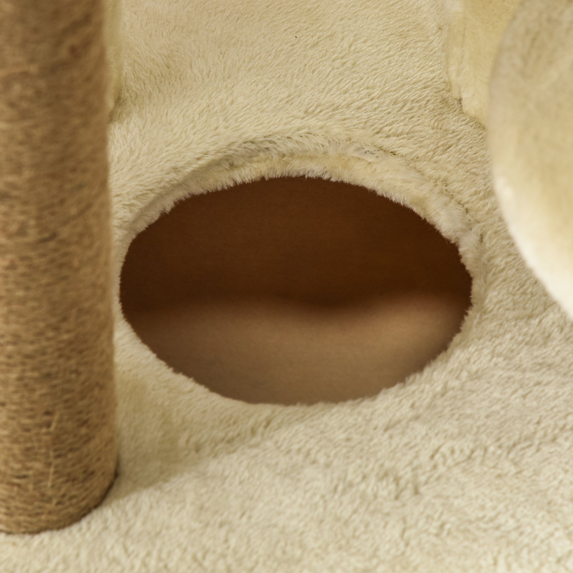 Pawhut Árbol Rascador De Gatos Grande 60x34x136cm Centro Actividades Plataformas_4