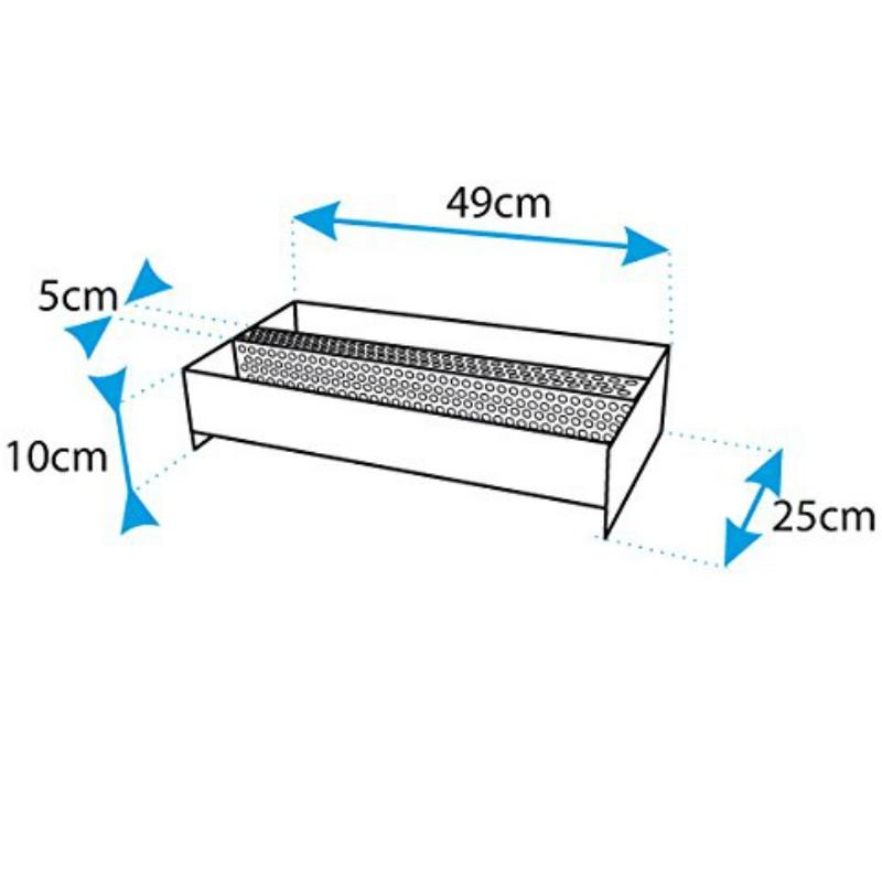 Cesto duplo para queimadores de pellets 49x25x10 Imex El Zorro