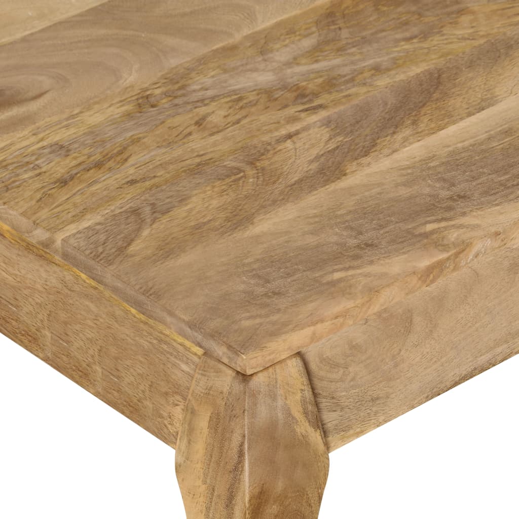 Mesa De Centro De Madera De Mango Maciza 116x66x41 Cm_4