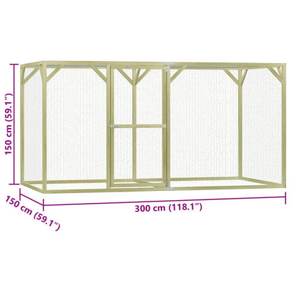 Vidaxl Jaula Gallinero Acero 3x1,5x1,5 M_5