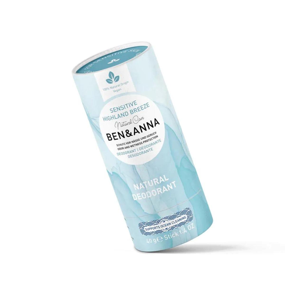 Desodorizante Ben&amp;Anna Highland Breeze Sensitive 40g