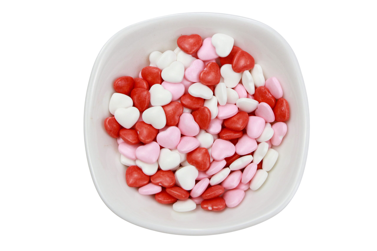 Mix Corazones (rojos, Blancos Y Rosas) Sprinkles 450g_1