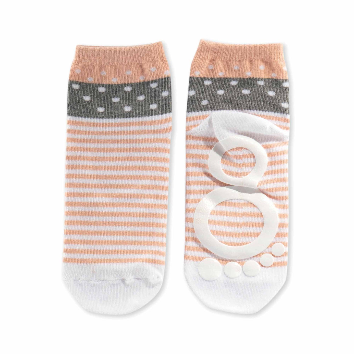 Calcetines Antideslizantes Para Bebés, Niños Y Adultos Pink Polka Bigtoes Socks Adultos Grande_0