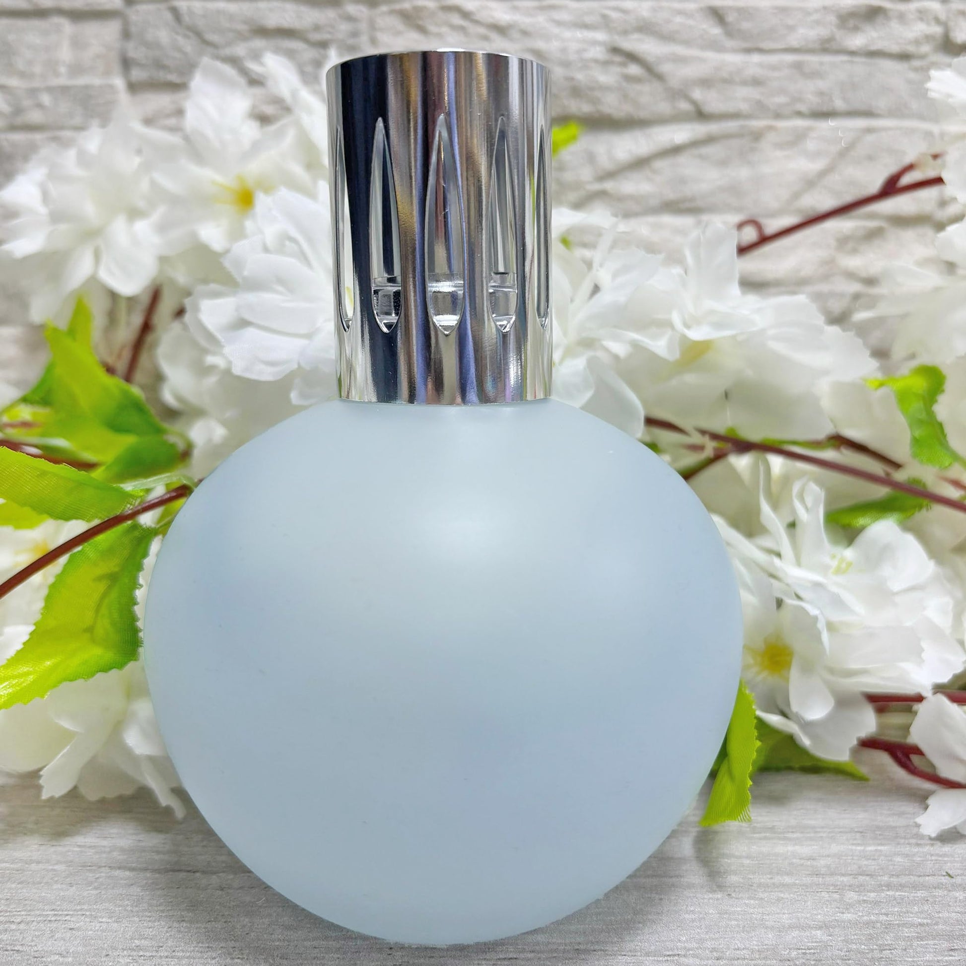 Lámpara Catalítica Azul Grisáceo Mate + Aroma Lavender Expression 500ml - Elimina Olores, Impurezas Y Perfuma_2