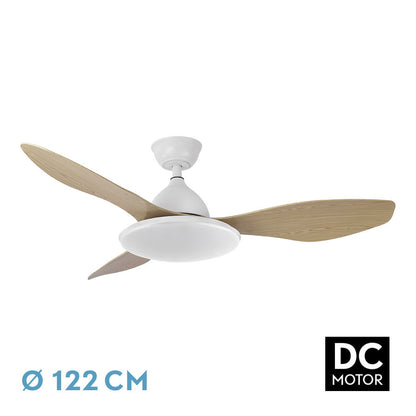 Ventilad Dc Blan/hay Yael 72w 3000-4000-6000k 122d 7200lm 3asp. Remoto+temporizador+memoria_0