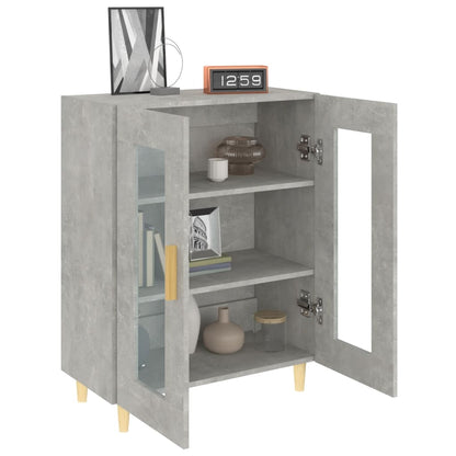 Aparador De Madera De Ingeniería Gris Hormigón 69,5x34x90 Cm / Vetonek_0