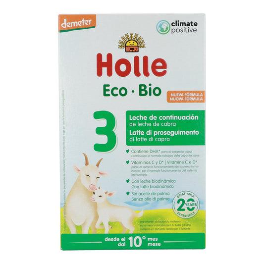 Leite de transição de cabra Holle 3 ECO 10+ meses biológico 400g