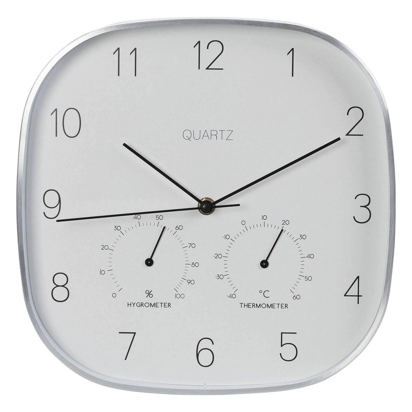 Well Home Reloj De Pared Marco Plateado Ø28,5x4cm_0