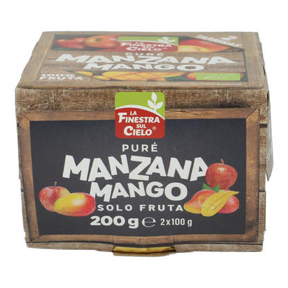 Puré Biológico de Maçã e Manga La Finestra Sul Cielo 200 gr