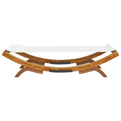 Vidaxl Tumbona De Madera Maciza Curvada Crema 100x188,5x44 Cm_3